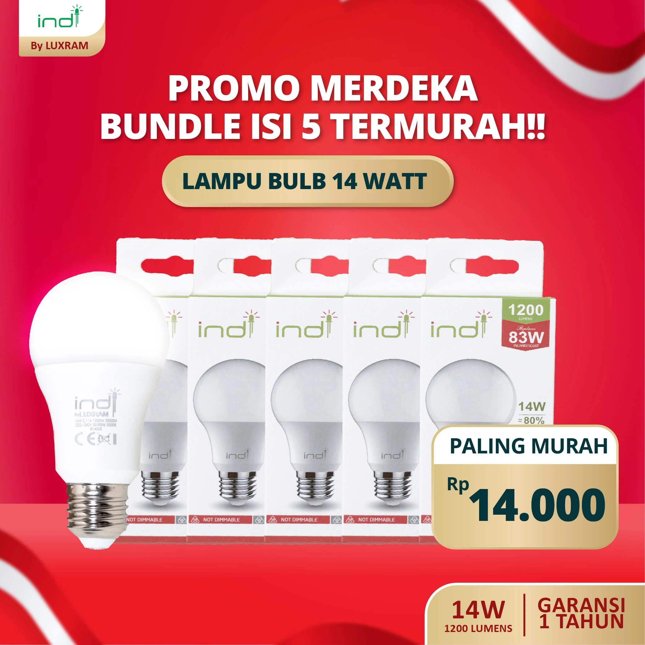Lampu Bulb LED Interone